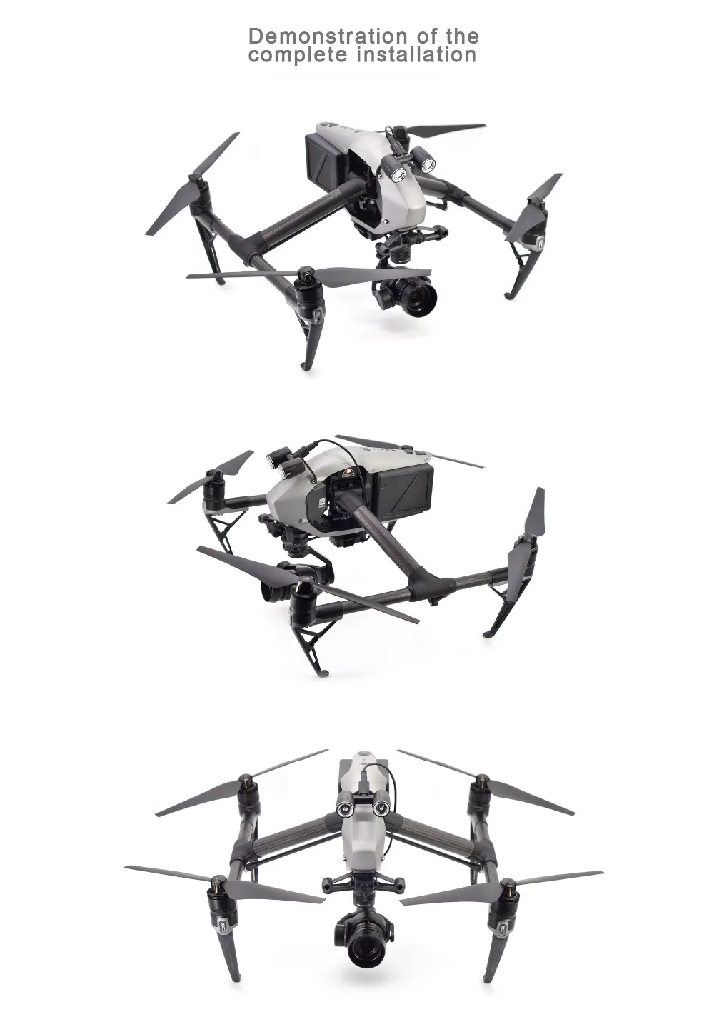 PGYTECH DJI Inspire 2 аксессуары налобный светодиодный светильник