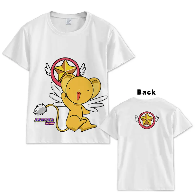 Аниме Cardcaptor Sakura Футболка Мужчины Женщины с коротким рукавом летнее платье