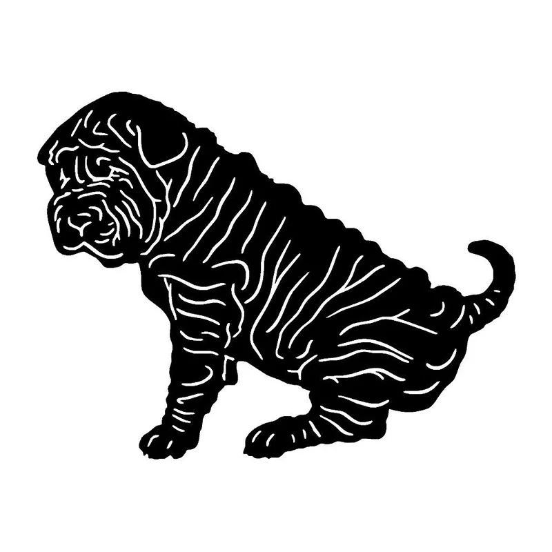Классические забавные креативные наклейки Shar Pei 16 5*12 7 см для украшения тела