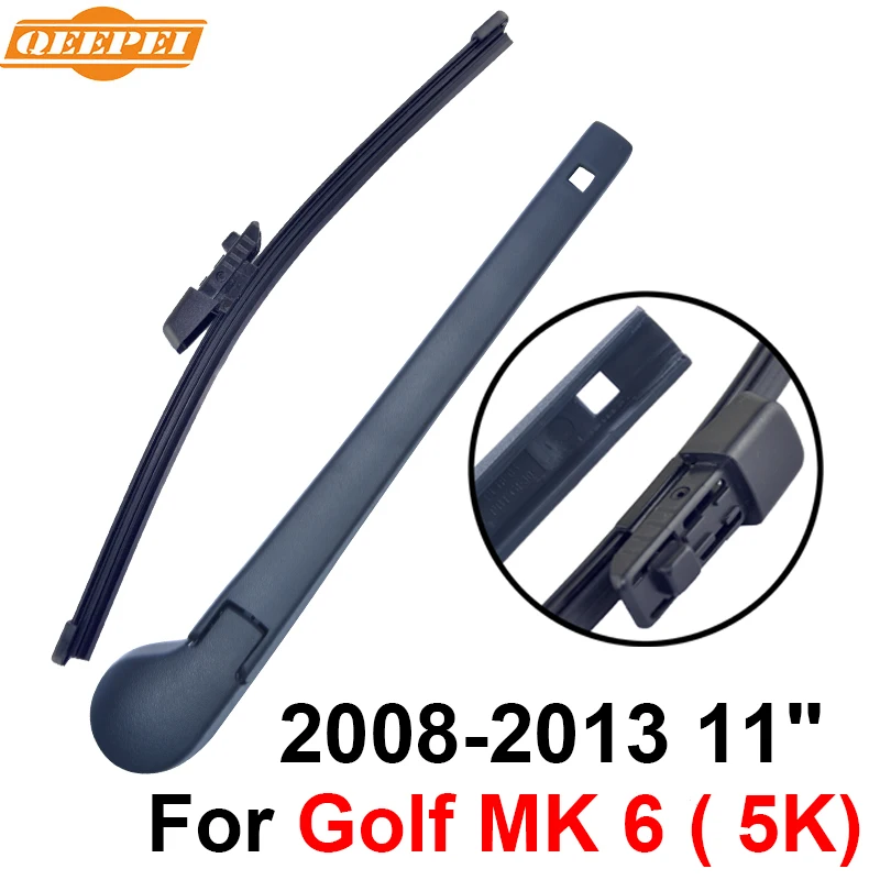 QEEPEI Rear Wiper Blade and Arm For VW Golf MK 6 ( 5K) 2008 2013 11'' 3