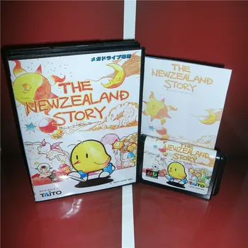 

The Newzealand Story Japan Cover with box and manual For Sega Megadrive Genesis Video Game Console 16 bit MD card