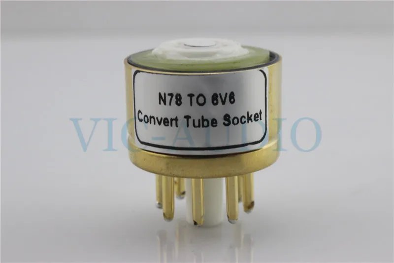 1 шт. N78 трубка до 6V6 7 контактов 8 DIY звуковая вакуумная адаптер розетка конвертер