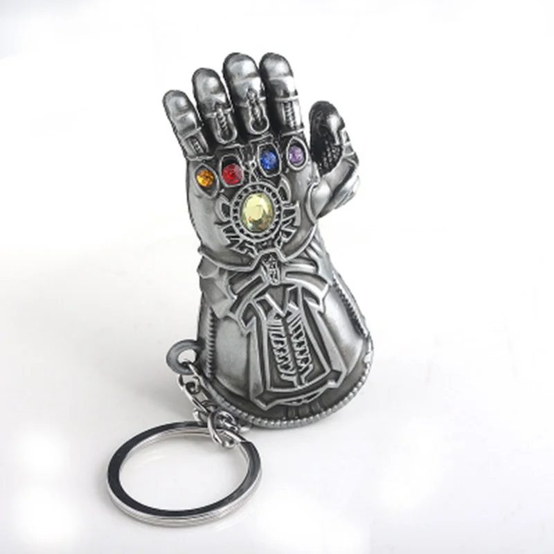 

Keychain Marvel Avengers 4 Infinite Gloves Cosplay Accessories Alloy Material Glove Model Accessory Keychain Peripheral Toys
