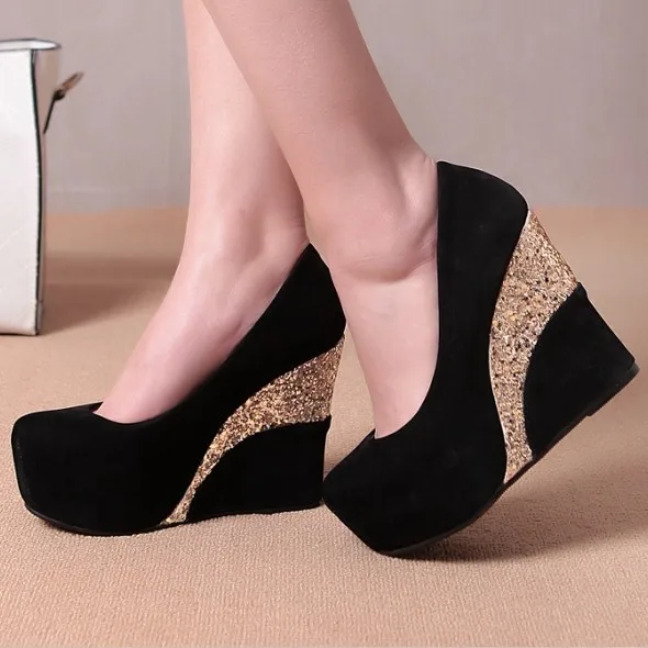 White Wedge Pump Shoes White Wedge Pump Shoes