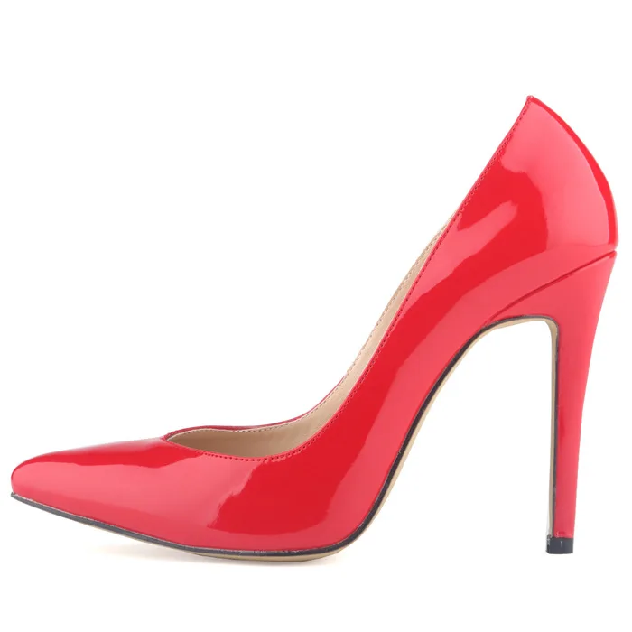 Большие размеры 35-42 дамская обувь удобные офисные туфли для ночного клуба женские лакированные туфли на высоком каблуке пикантные женские туфли-лодочки с острым носом 60