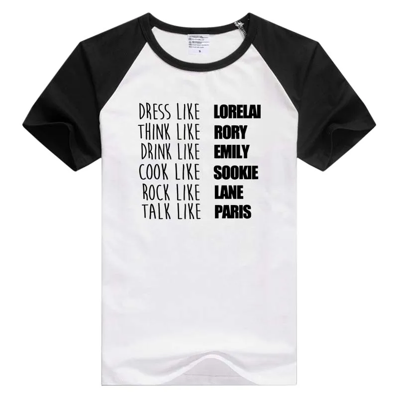 

Lorelai Rory Gilmore Girls short sleeve casual Men Women T-shirt Comfortable Tshirt Cool Print Tops Fashion Tees GA547
