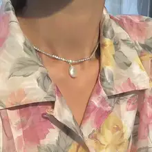 2019 Fashion Choker Necklace Women Bohemian Crystal Baroque Pearl Necklaces & Pendants Wedding Party Jewelry Handmade 2019 Fashion Choker Necklace Women Bohemian Crystal Baroque Pearl Necklaces & Pendants Wedding Party Jewelry Handmade