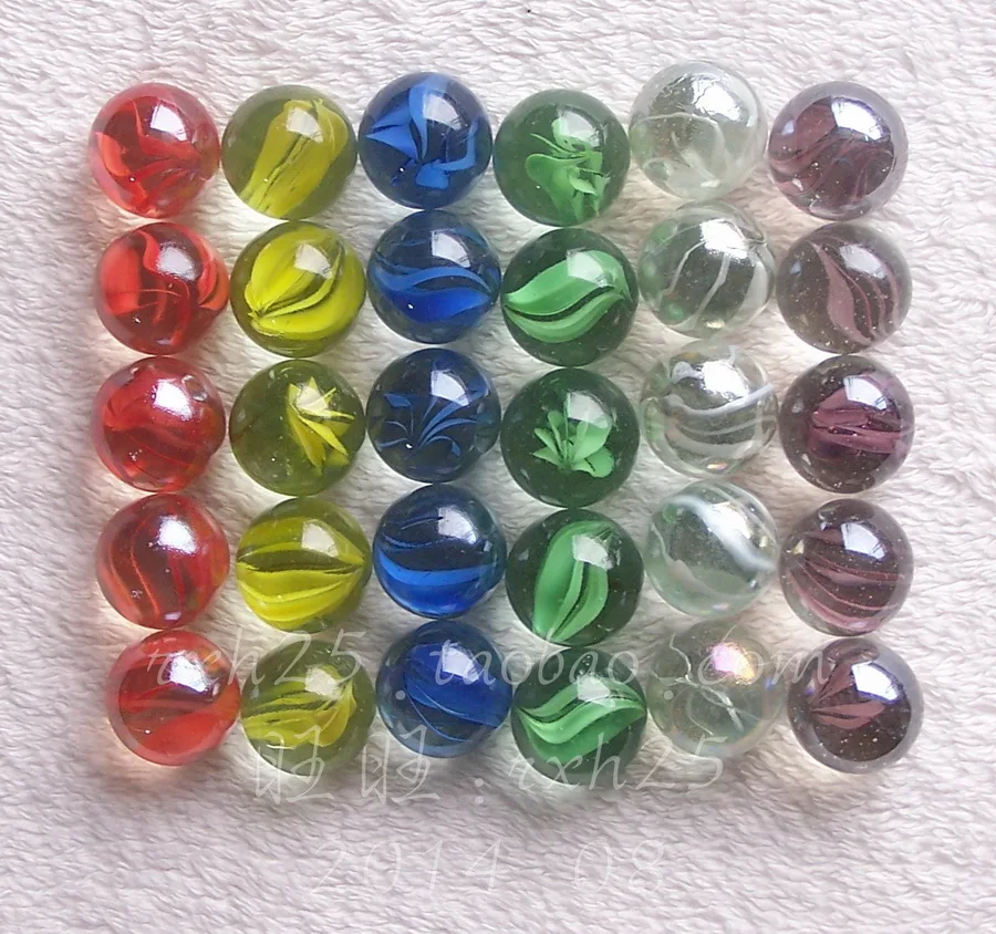 T19102 1 x NET OF 50 Glass Marbles 
