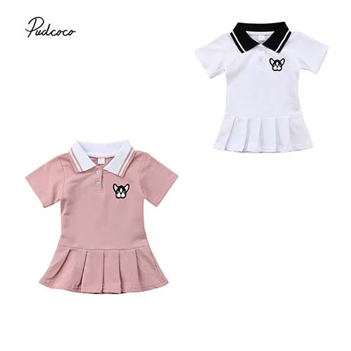 Pudcoco 2018 Kids Baby Girl Toddler Dress Animal Button Casual Party Tutu Summer Cute Outfit Clothes Sundress 6M-4Y | Детская одежда и