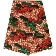 Голландский батик в африканском стиле парафинированная ткань с принтом хлопок нигерийском стиле Африканский Воск Высококачественная восковая набивная ткань tissu вощеная ткань Африканская блок 6 двор