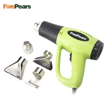 FivePears 2000 Вт ЕС штепсельная вилка промышленный Электрический фена температура регулируемая тепловая пушка термоусадочная упаковка термонагреватель 4 сопла