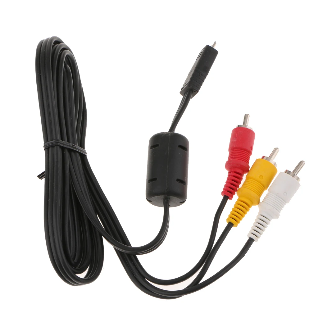 For Nikon Camera AV Cable Audio Video Cord EG-CP16 TV Connection RCA Adapter Wire Lead View Recording Iamge 1.2m/4ft Length 