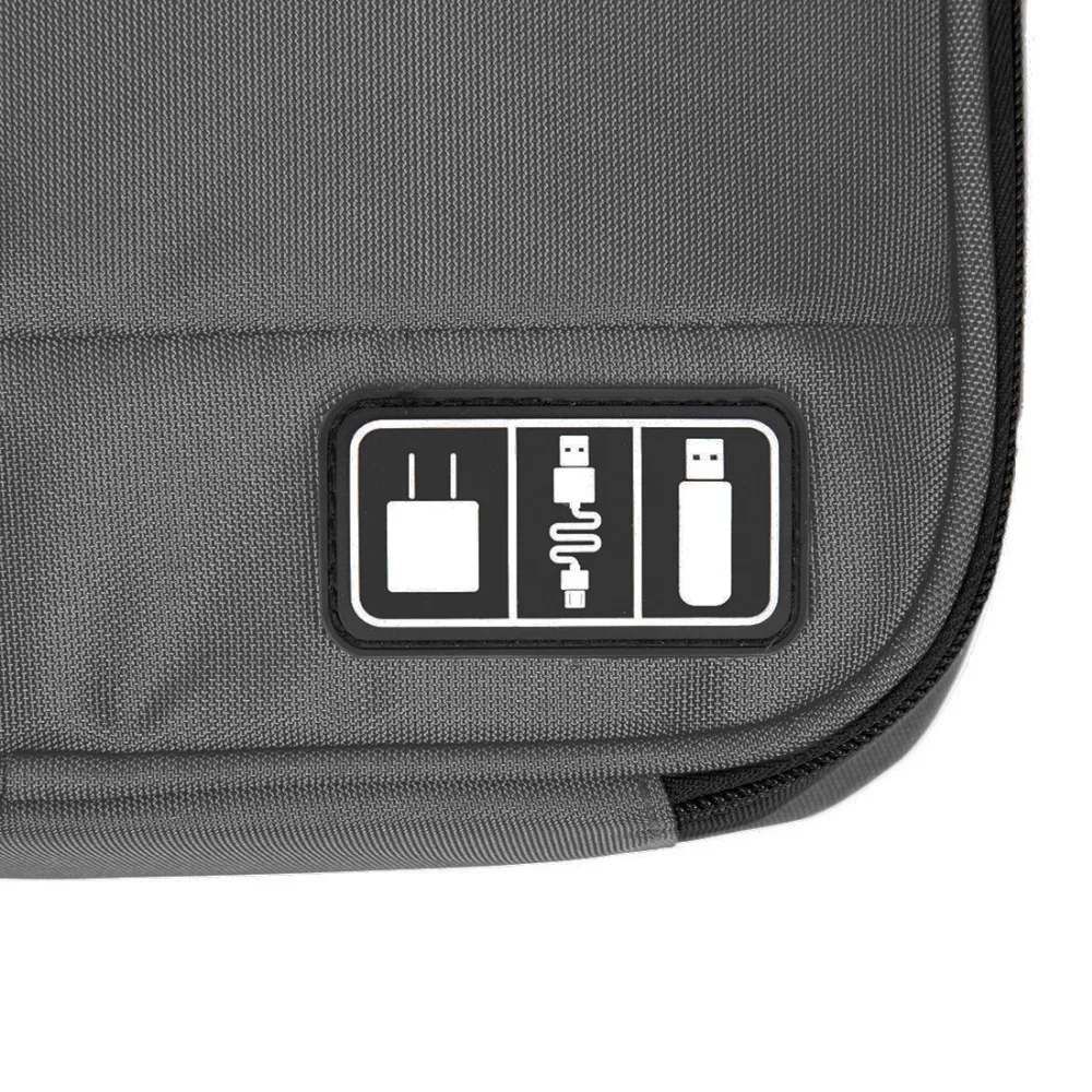 BAGSMART мужская сумка для путешествий, электронные аксессуары, водонепроницаемая нейлоновая сумка для наушников, Usb флеш-накопитель, внешний аккумулятор, органайзер, чехлы