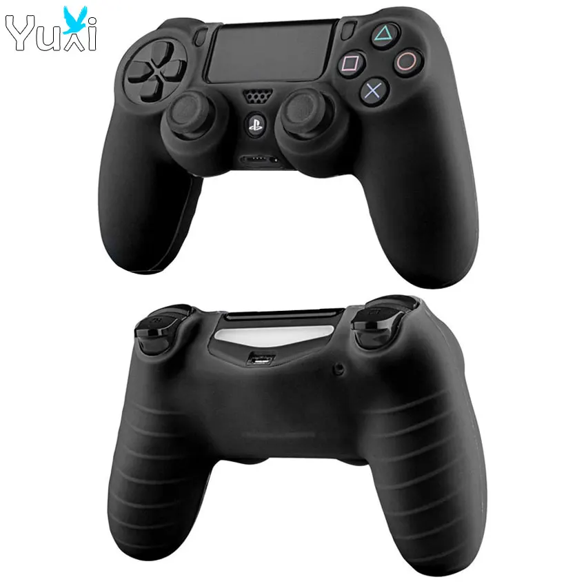 YuXi мягкий силиконовый резиновый чехол для Play Station Dualshock 4 PS4 DS4 Pro тонкий контроллер