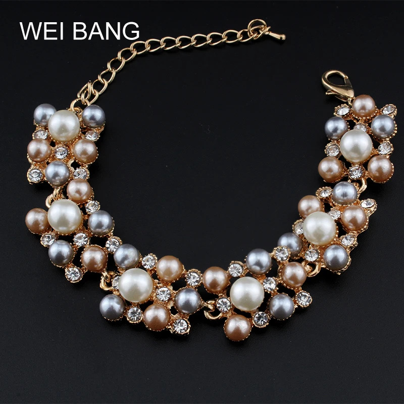 

Three Layer Imitation Crystal Pearl Bracelet Fashion Imitation Pearl Bracelet Elegant Shiny Multilayer Bracelet Drop Shipping