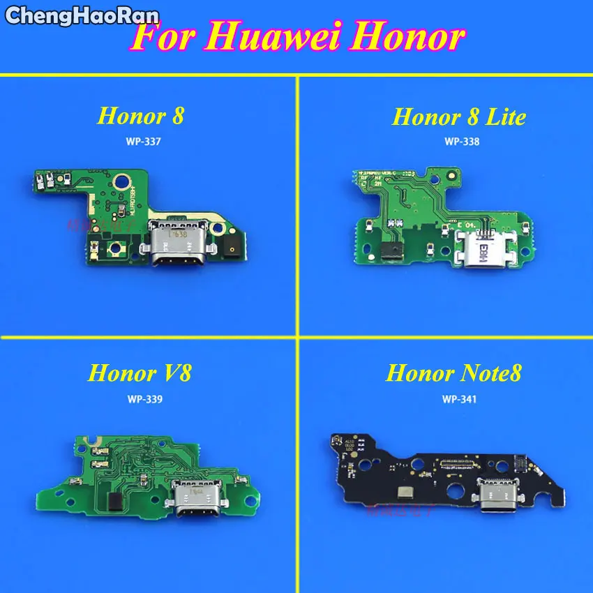 ChengHaoRan Micro Dock Connector Plug Board для Huawei Honor 8 Lite V8 Note8 USB зарядный порт гибкий кабель