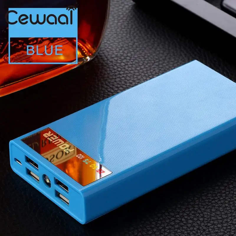 

4 USB Battery Bank Case Charging DIY Box Color Digital Display For Cell Phone