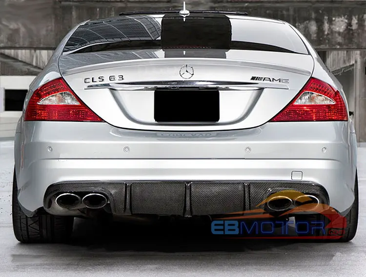 FRP Rear Add-on Bumper Diffuser for Mercedes Benz W219 CLS AMG CLS55 CLS63 2006-2010  M086F