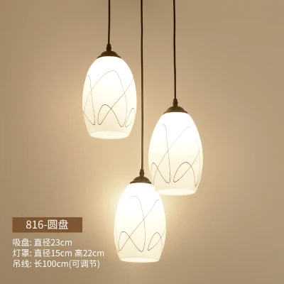 Candelabro de restaurante moderno minimalista tres creativa mesa de