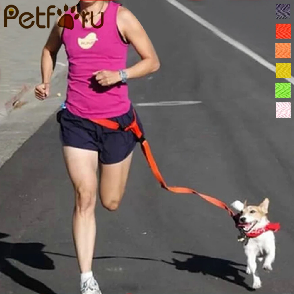 

Petforu Running Dog Leash Hands Free Great for Walking, Running, Biking and Jogging