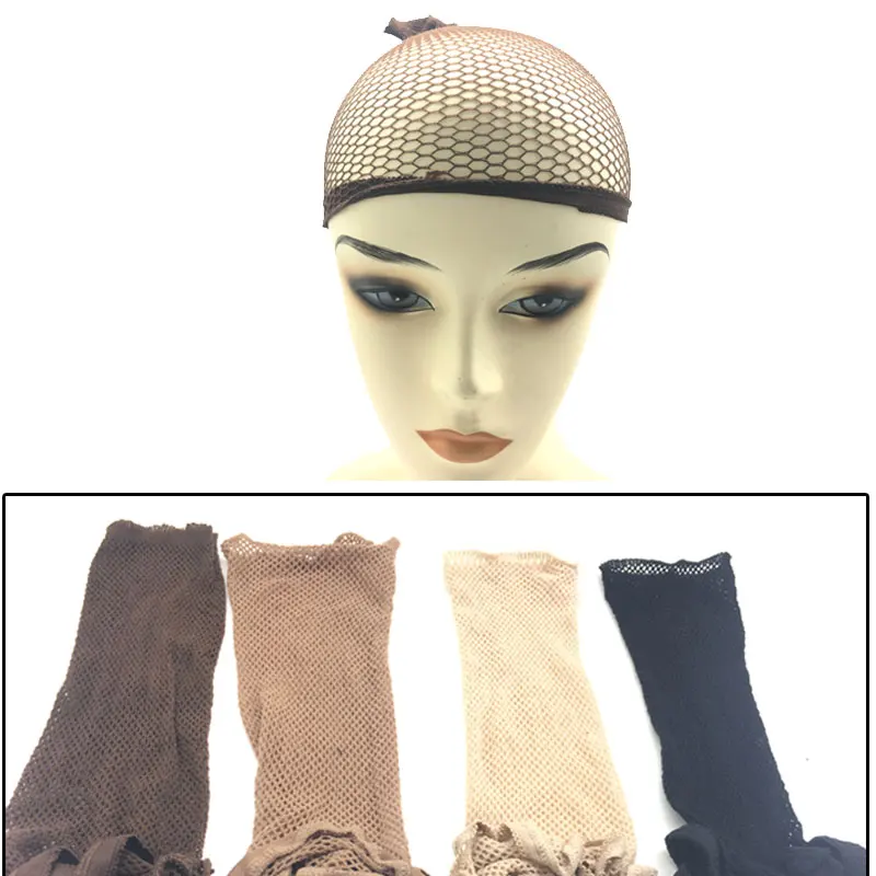 Два открытых Hairnet 10 шт. Мода растягивающаяся сетка парик кепки черная сетка Ткачество Черный Блондин Цвет Сетка для парика изготовление s Hairnet