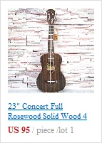 23" Concert Rosewood Red Pine Solid Wood 4 Strings UKULELE Fretboard Hawaiian mini small guita travel acoustic Uke Concert