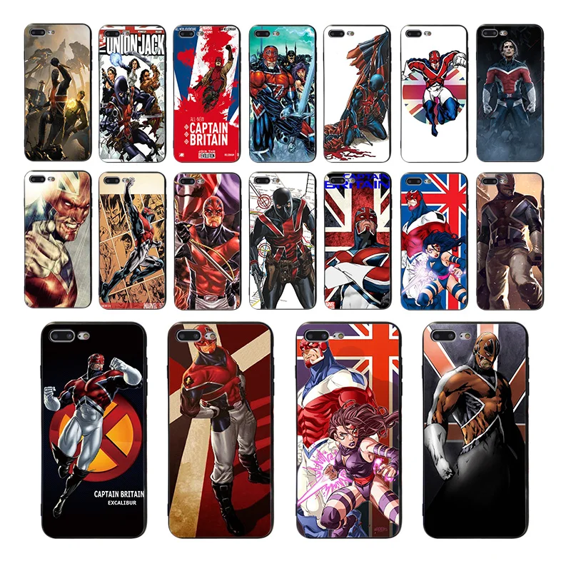 

Soft cases MARVEL HEROES CAPITAN BRITANIA cover for iphone xr x xs max 7 8 plus 6 6s 5s se phone case Coque 10 balck tpu shell
