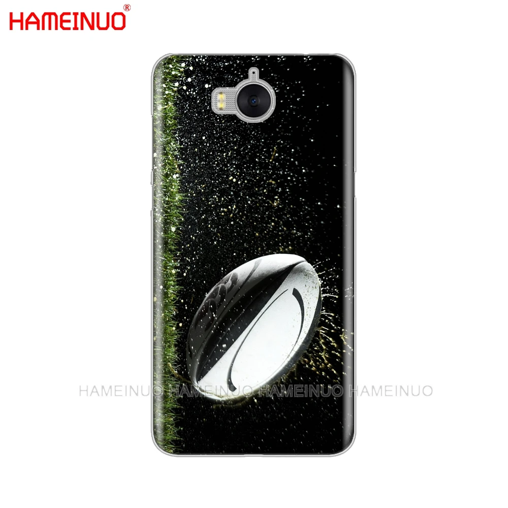 HAMEINUO الرجبي الكرة الرياضة الهاتف الخليوي غطاء حالة ل huawei honor 3C 4X 4C 5C 5X6 7 Y3 Y6 y5 2 II Y560 2017
