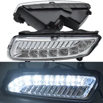 

2PCS LED Left Right Front Lower Bumper Fog Lights Assembly for 2009-2013 V W Polo MK5 6R/6C Facelift 6R1941061 6R1941062