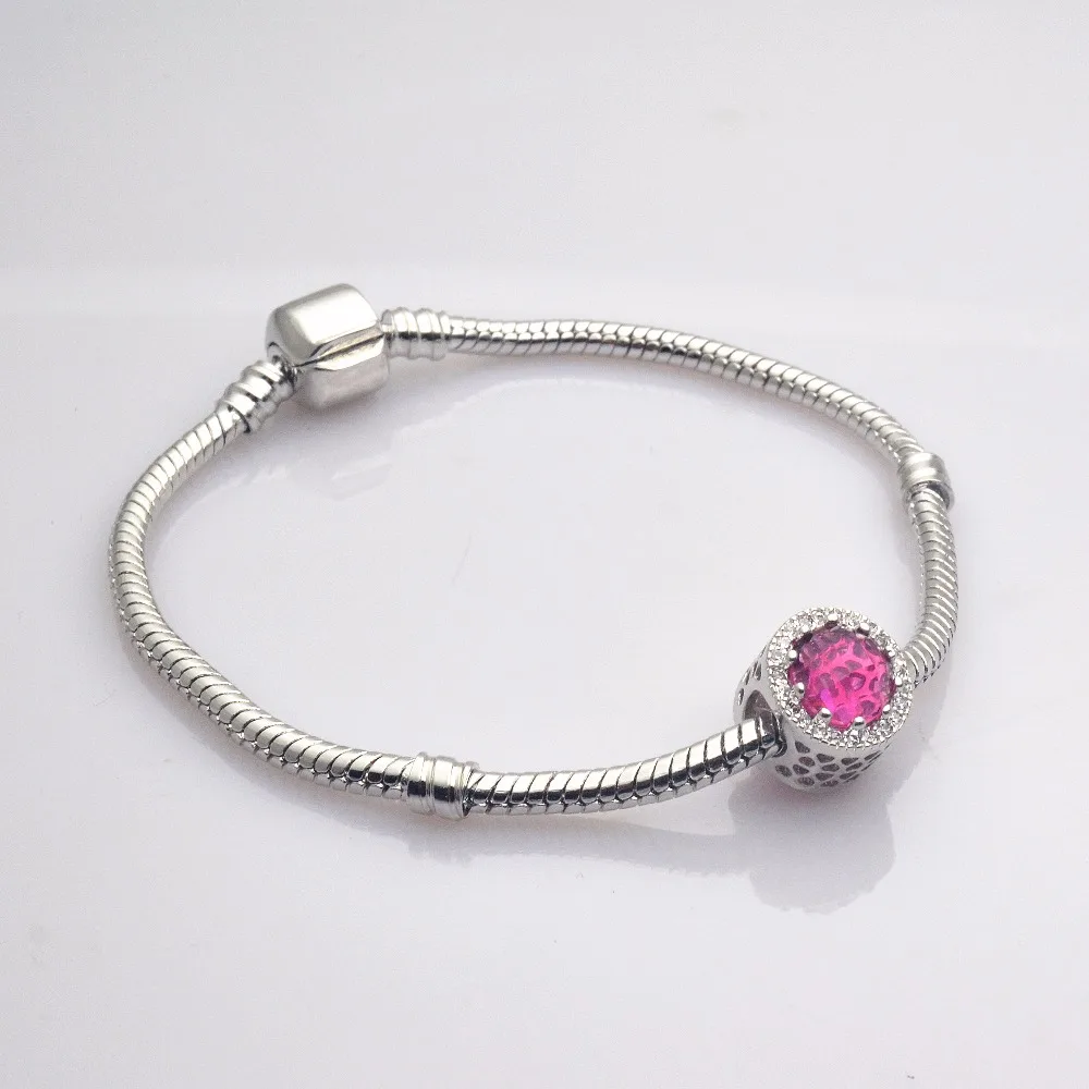 

Free shipping High quality Women's Simple style Beads Bracelet 6-color European Crystal Bracelet Charms js1541