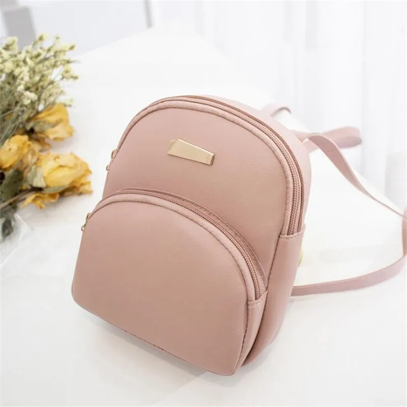 

Mochila Mujer Candy-Colored Fashion Small Backpack Student Daily Travel Bag Women's Change Bag Mobile Phone Bag Mini Backpack