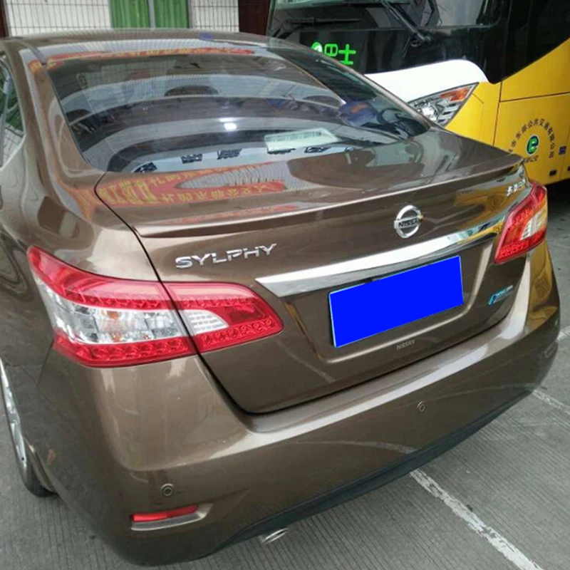 

For Nissan Sylphy Sentra 2012-2015 rear wing spoiler, trunk guide wing tail primer high quality ABS paste