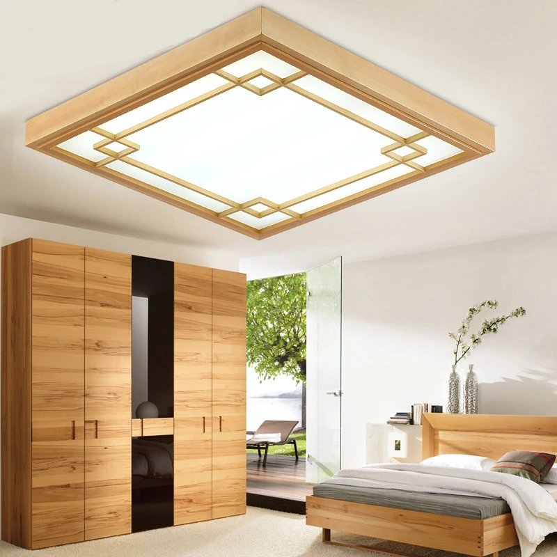 Japanischen Tatami Led Deckenleuchte Schlafzimmer Ultradunne Deckenleuchten Wohnzimmer Fuhrte Hause Beleuchtung Moderne Decora Holz Leuchte Ceiling Lamp Wood Led Ceiling Lampliving Room Ceiling Light Aliexpress