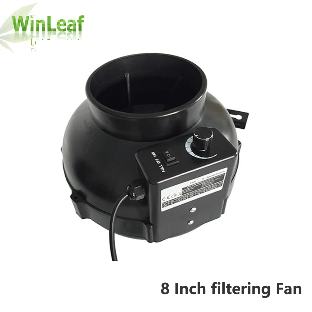 

Grow Light/Tent 8 Inch Centrifugal Fans&Activated Carbon Air Filter for GreenHouse Grow Tent Hydroponic LED HPS/MH Grow Light