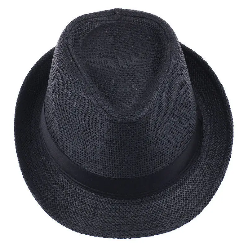 Популярная мужская и женская модная летняя повседневная трендовая пляжная Соломенная Панама джазовая, шляпа ковбойская фетровая шляпа Гангстерская шляпа(хаки