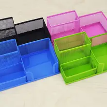 Доступный студенческий офисный стол 3 отделения металлический держатель для ручек черный