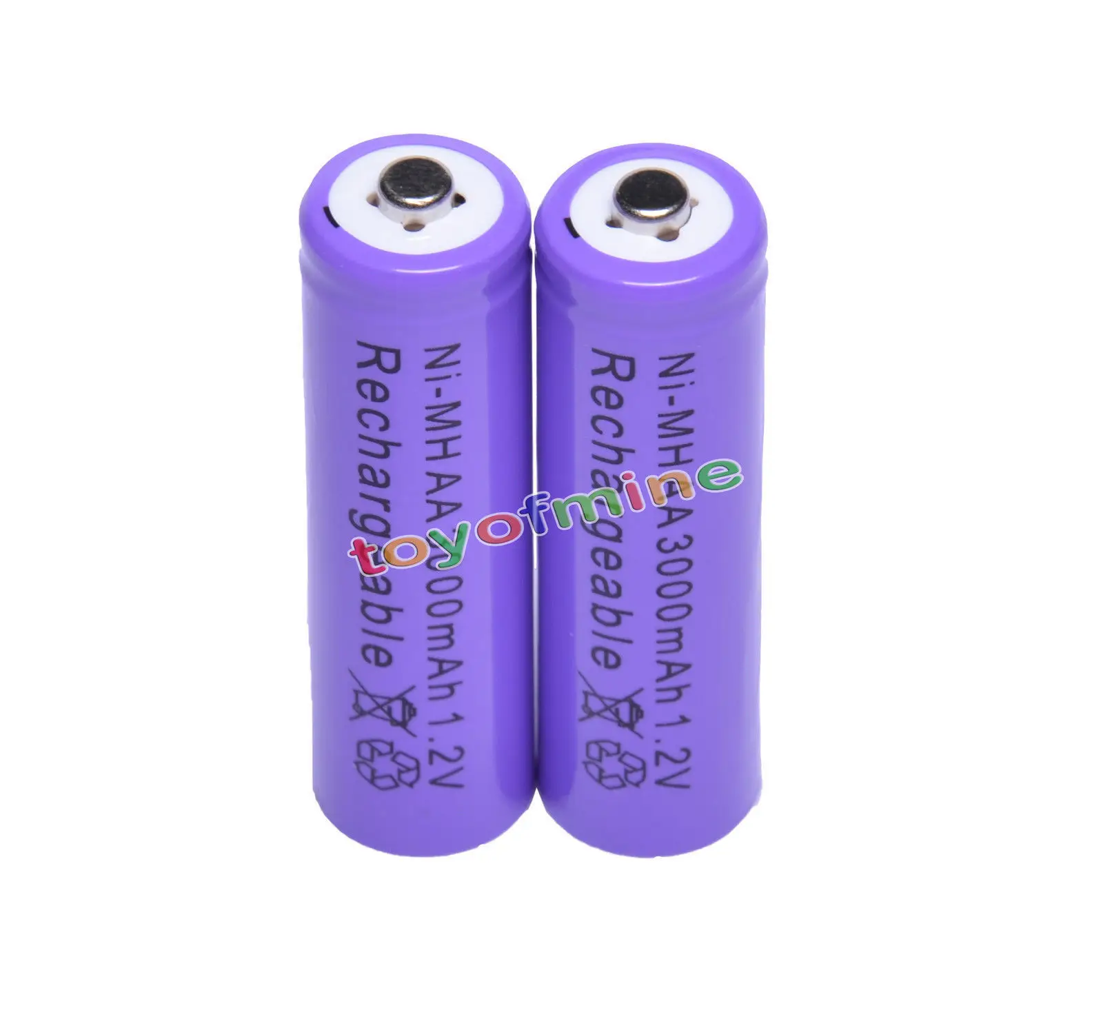2x AA battery batteries Bulk Nickel Hydride Rechargeable NI MH 3000mAh