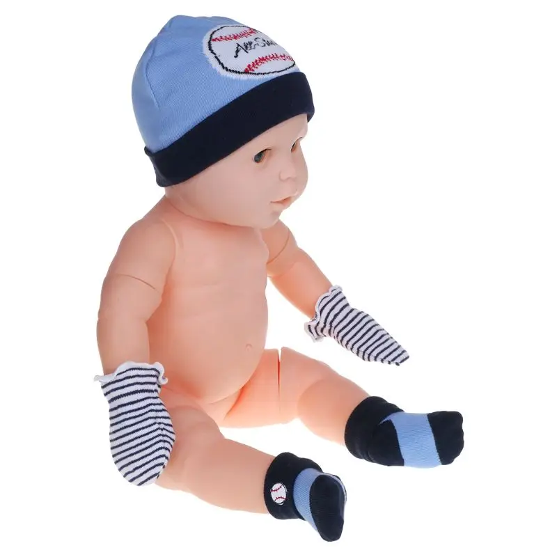 

1 Set Baby Hat Gloves Socks Knitted Soft Warm Winter Newborn Beanie Infant Costume Autumn Elastic Breathable Boys Girls Cartoon