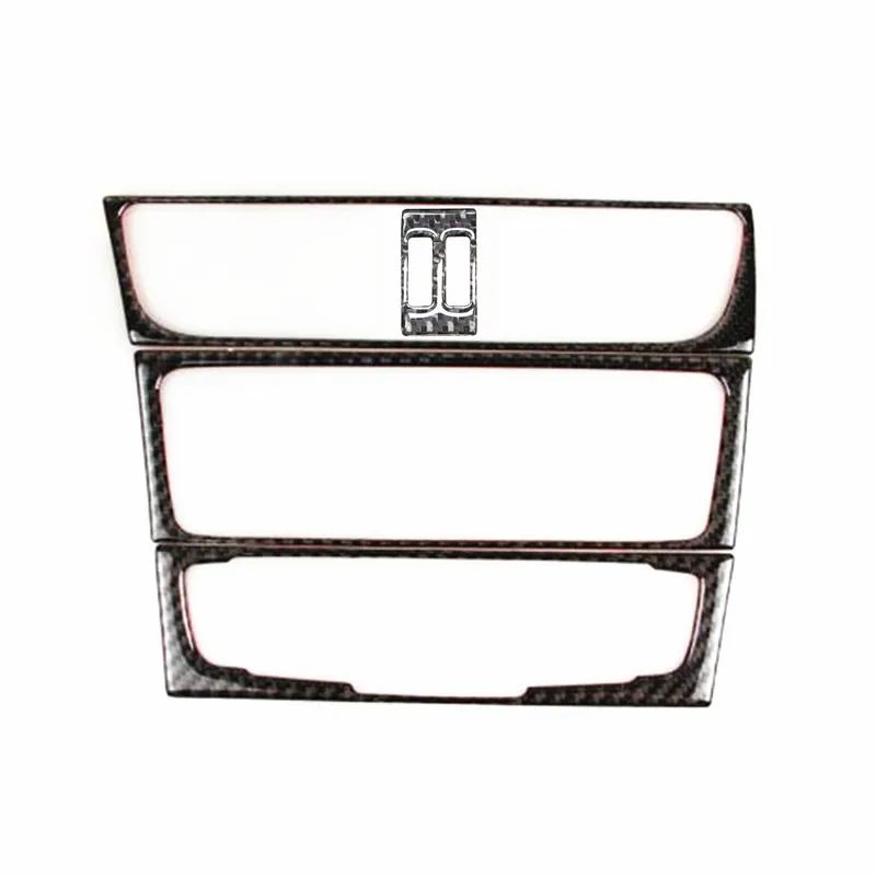 Внутренняя Панель управления CD из углеродного волокна обшивка для Audi A4 B8 A5 2009 2015