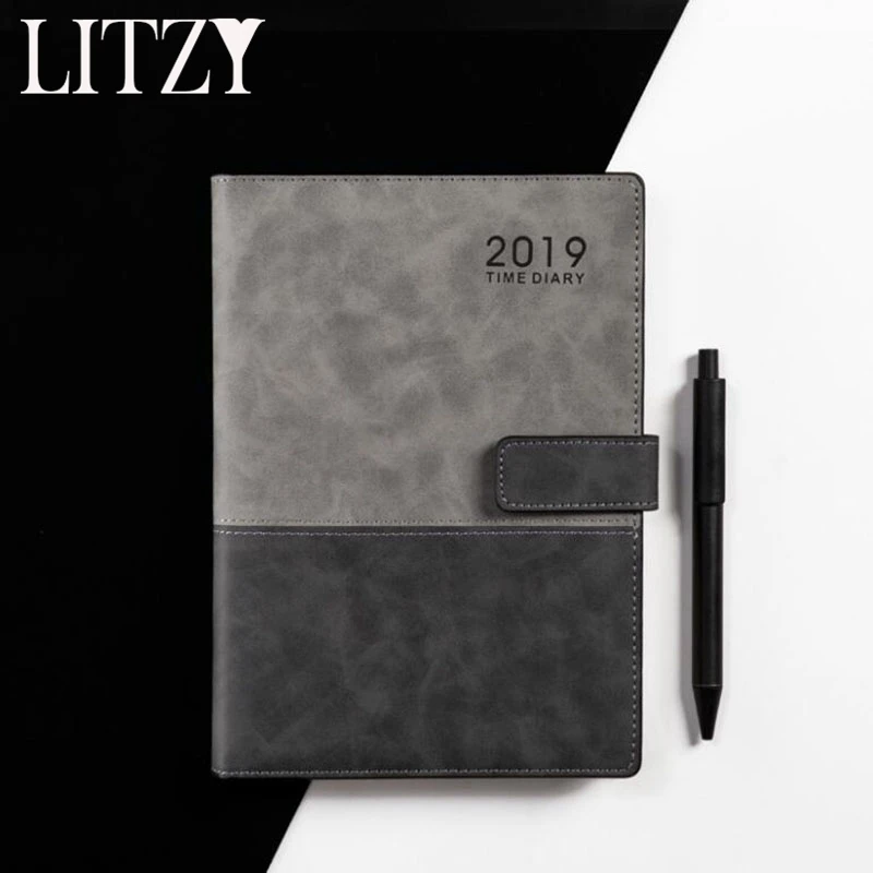 

2019 Planner Bullet Journal Notebook Organizer/Binder Diary Weekly Monthly Agenda Travel Notebook School Office Supplies A5
