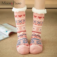Новинка; женская одежда; забавные повседневные милые зимние теплые высококачественные модные носки с мягкой подошвой и принтом розового кота