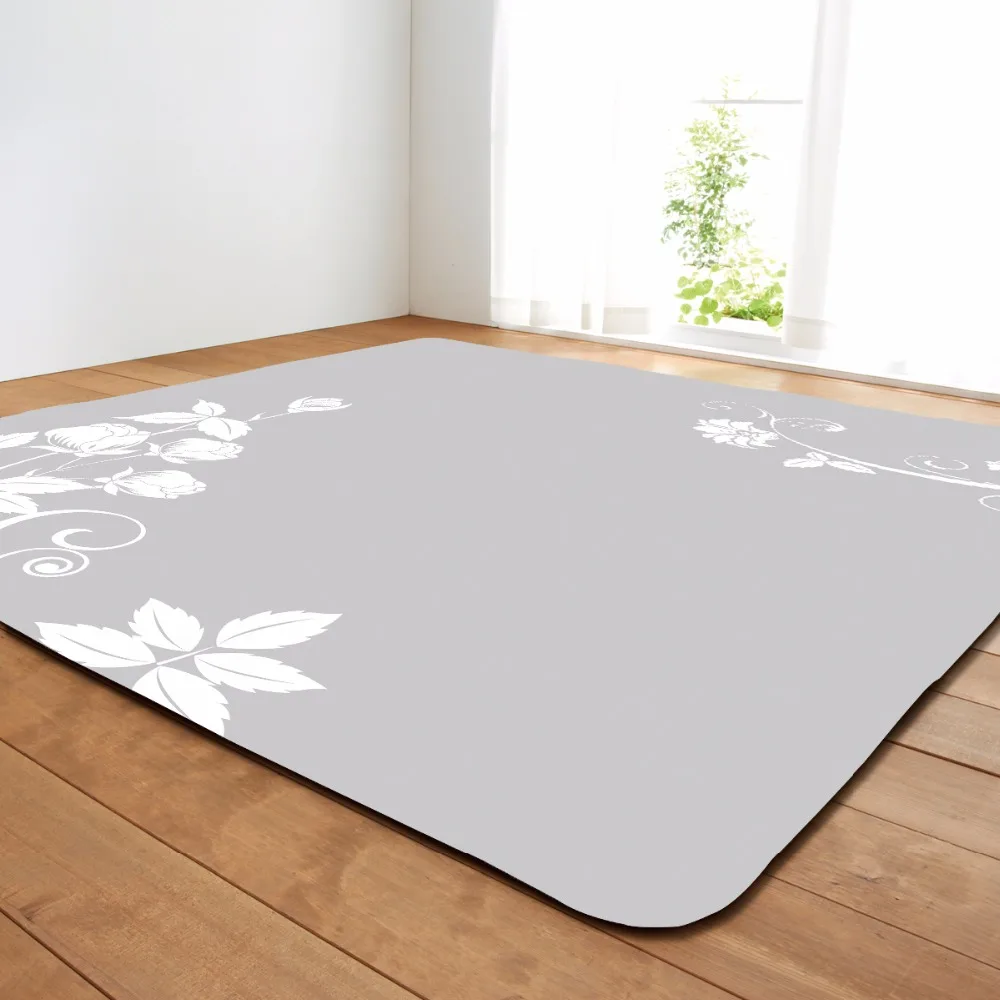 Vente Pastorale Simple Tapis Flanelle Salon Chambre Grand Floral