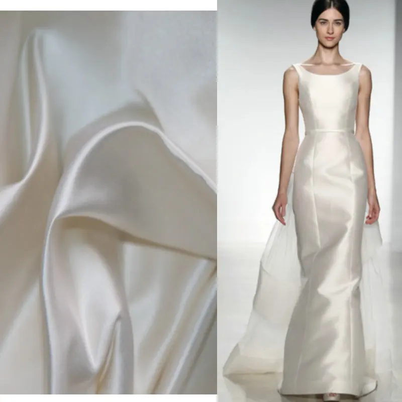 Tessuti Di Alta Qualita Da Sposa Duchessa Raso Di Seta Tessuto Per Il Vestito Da Sposa 30 M M Satin Fabric Silk Duchess Satin Fabricduchess Satin Fabric Aliexpress