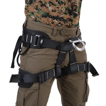 

Outdoor Professional Rock Climbing Mountaineering Belt Downhill Rappel Safety Belt Climbing equipment Rescue Tool
