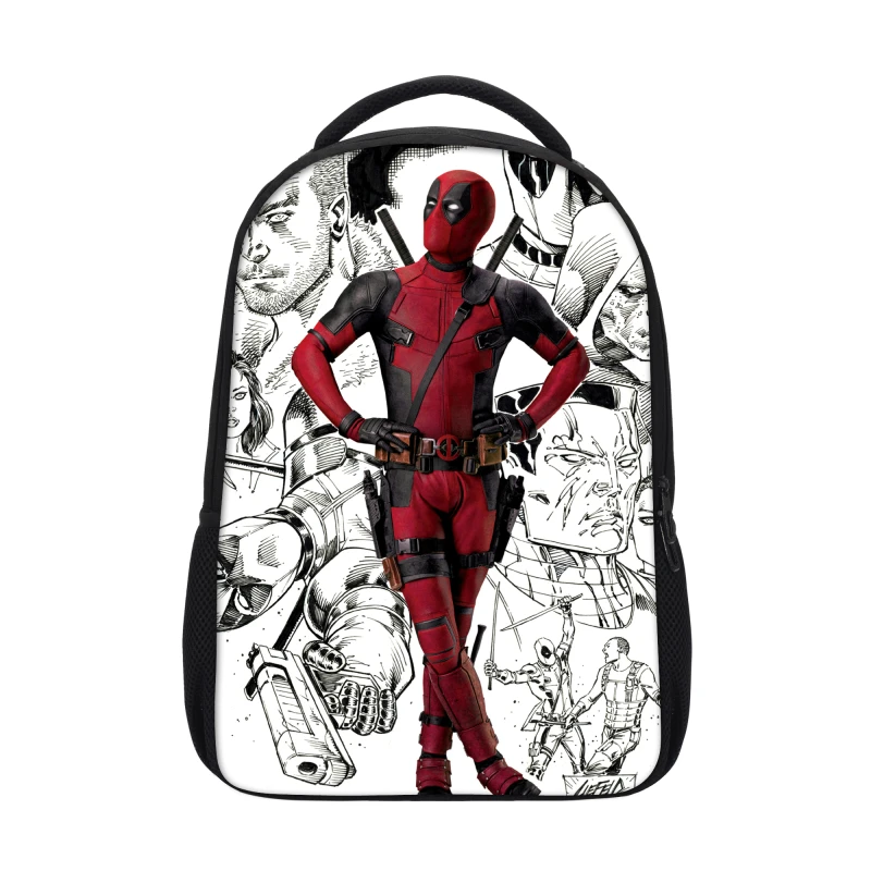 VEEVANV Marvel Comics superhero Deadpool 2 printed backpack young children love the most beautiful gift a superhero comic fans