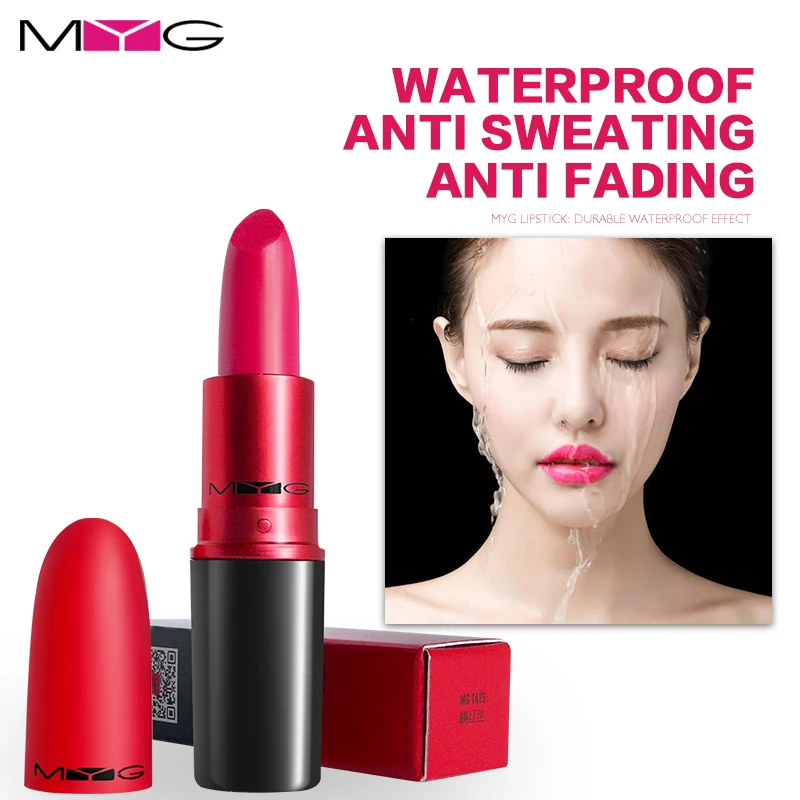 Матовая губная помада MYG яркая стойкая матовая помада|mate lip stick|matte lipstick lipmatte |