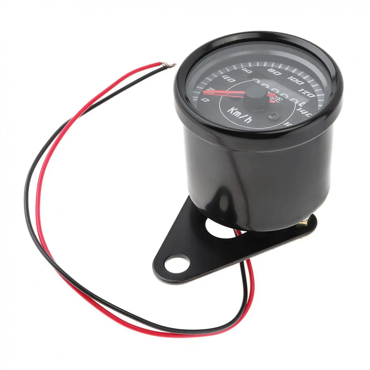 Odômetro de Aço Universal do Carro do Diodo Emissor de Luz Retro para a Motocicleta v Inoxidável Pequeno 0 - 180 Kmh 12 6 Cheap Instrumentos