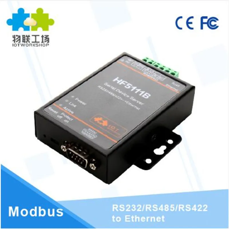 

1pcs/pack Official 5111B RJ45 RS232/485/422 Serial To Ethernet Free RTOS Serial 1 Port Server Converter Device Industrial