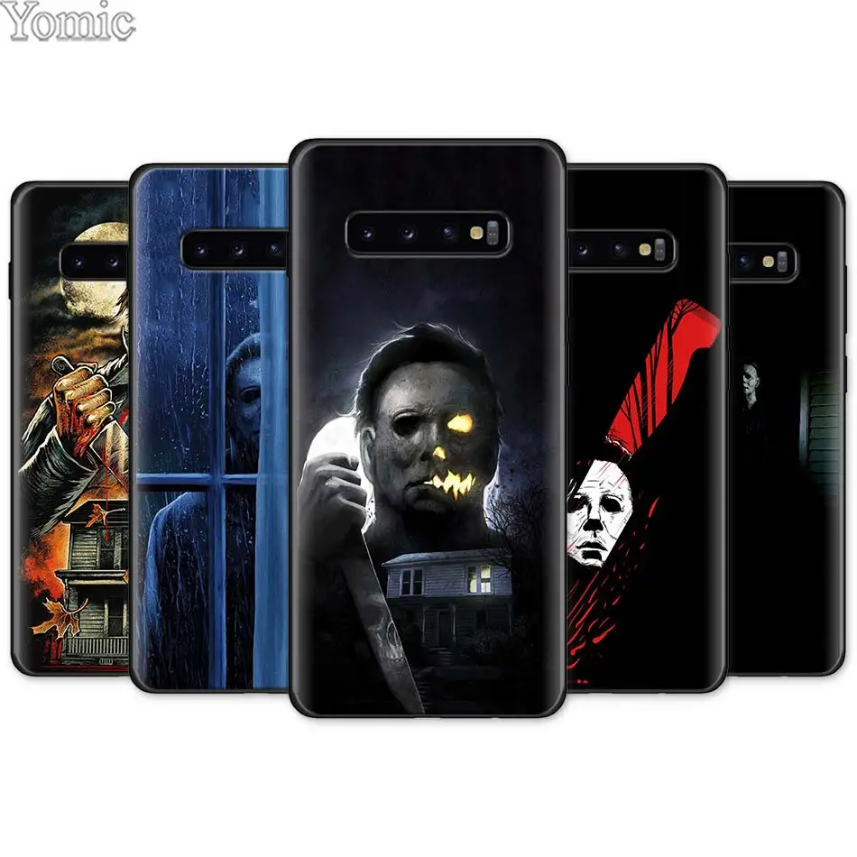 

Michael Myers Halloween Black Silicone Case for Samsung Galaxy S10e S10 S8 S9 Plus S7 A40 A50 A70 Note 8 9 Soft Case Cover