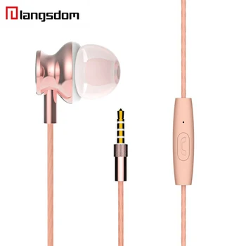 

Langsdom M430 In-ear Metal Subwoofer Earphone Super Bass Stereo Headset with Microphone for Smartphone MP3